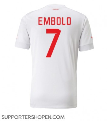 Schweiz Breel Embolo #7 Borta Matchtröja VM 2022 Kortärmad